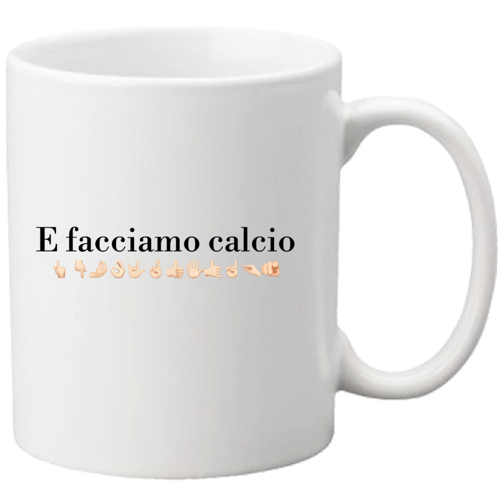 E Facciamo Calcio Tazza Bianca