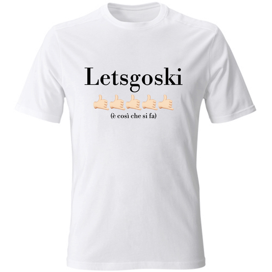 Letsgoski Maglia Lesgoski TShirt Bianca