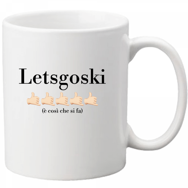 Letsgoski Lesgoski Tazza Bianca