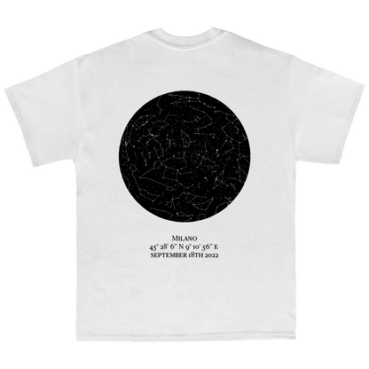 Mappa Stellare con data fidanzamento T-Shirt personalizzata